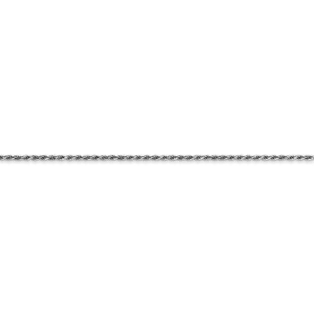 14k WG 1.15mm D/C Machine-made Rope Chain