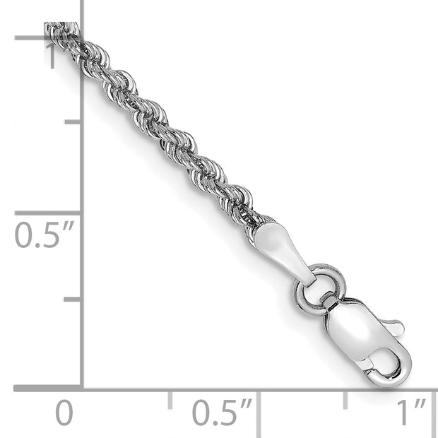 14k WG 2.25mm Regular Rope Chain