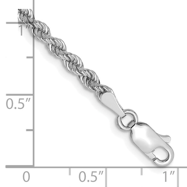 14K WG 2.75mm Regular Rope Chain