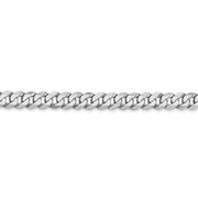 14k WG 4.75mm Flat Beveled Curb Chain