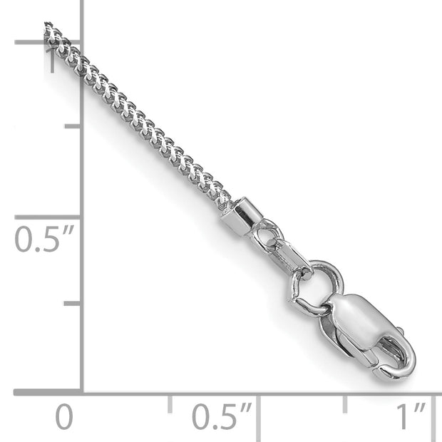 14k WG .9mm Franco Chain