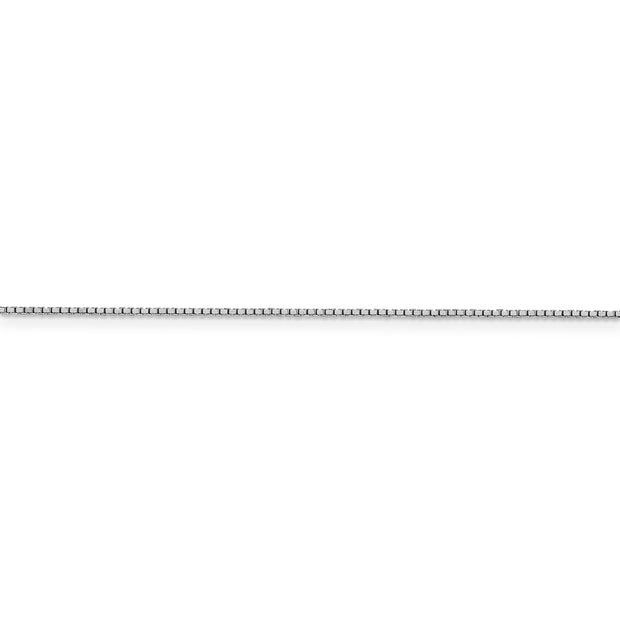 14k WG .95mm Box Chain