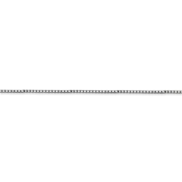 14k WG 1mm Box Chain