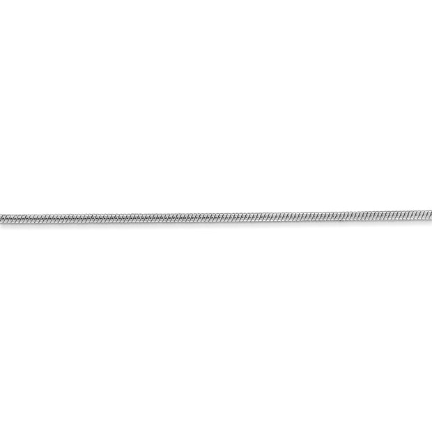 14k WG 1.4mm Round Snake Chain