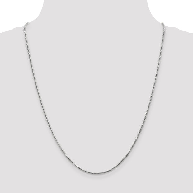 14k WG 1.6mm Round Snake Chain