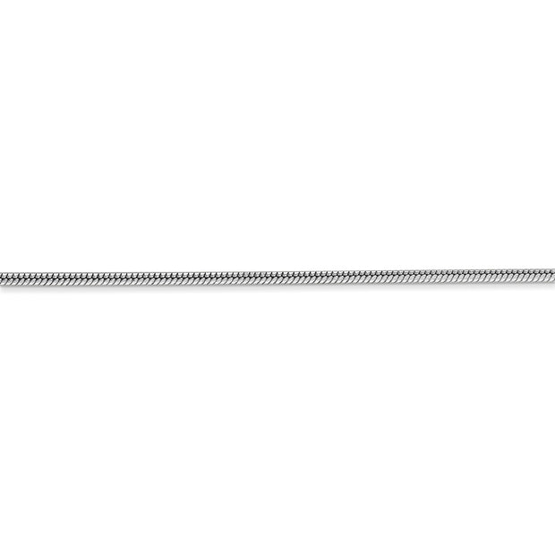 14k WG 1.6mm Round Snake Chain