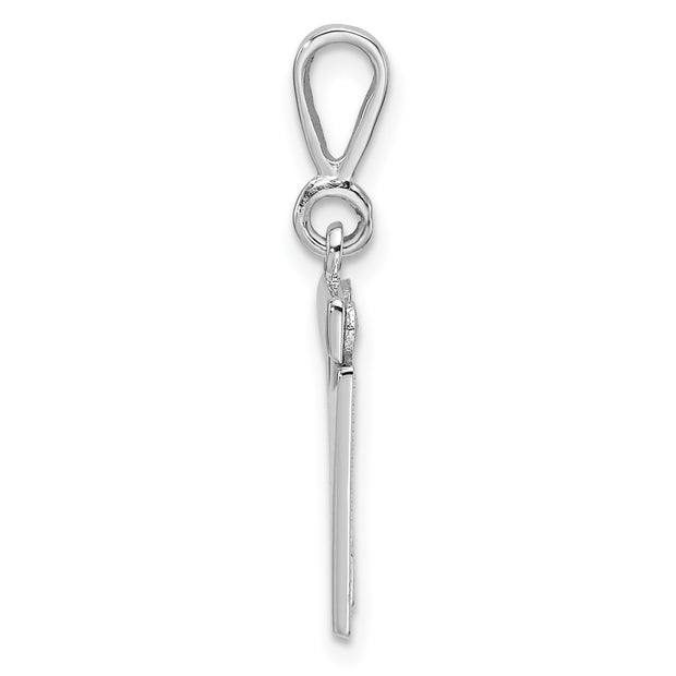 14kw Small Polished Number 11 Charm