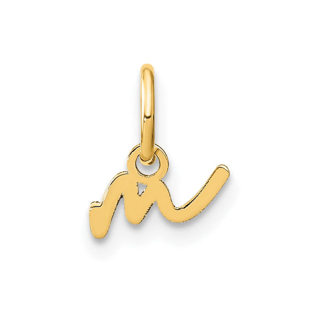 14ky Lower case Letter M Initial Charm