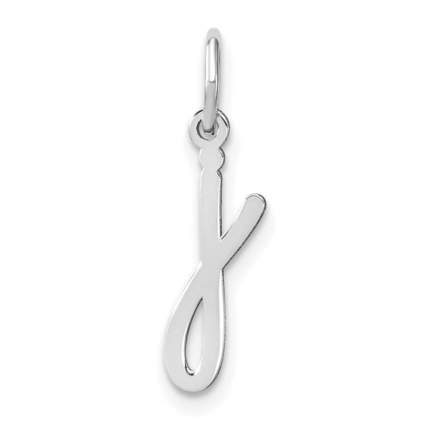 14KW Lower case Letter J Initial Charm