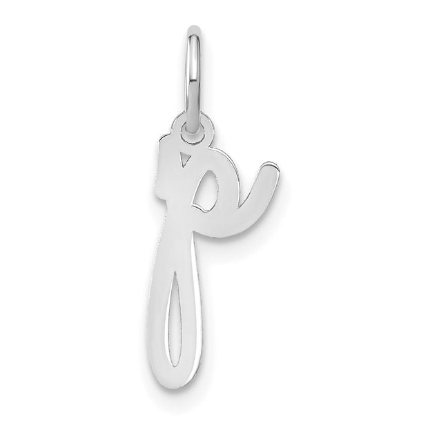 14KW Lower case Letter P Initial Charm