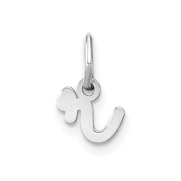 14KW Lower case Letter R Initial Charm