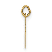 14k Polished Solid Cross Pendant