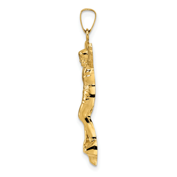14k Polished Solid Risen Christ Pendant