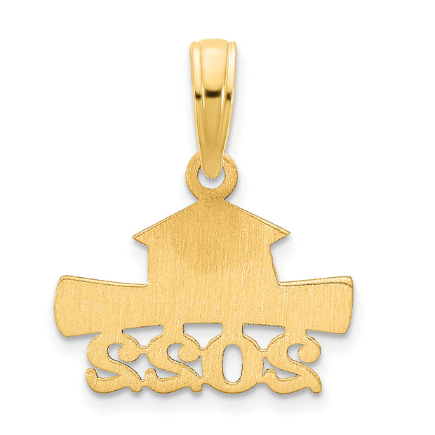 14K 2022 Graduation Cap and Diploma Charm
