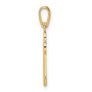 14k CZ Key Pendant