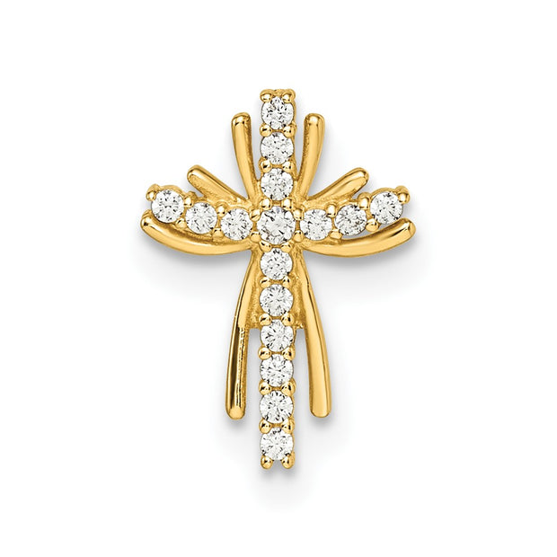 14k CZ Cross Chain Slide