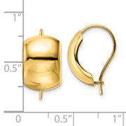 14k Polished Earrings